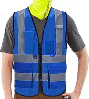 A-SAFETY High Reflective Vest, High Visibility Safety Jacket Yellow, XL