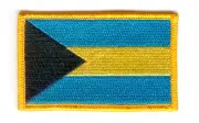 THE BAHAMAS BAHAMIAN FLAG PATCHES backpack PATCH BADGE IRON ON NEW EMBROIDERED