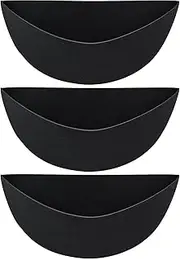 [Generic] 3Pieces Half Round Planter Liners, 14inch Half Cir cle Flower Basket Liners, Fabric Planter Liner for Outdoor Indoor Plant Flower Pot