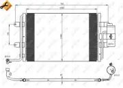 RTG Air Conditioning Condenser Fits VW Golf Bora Audi TT A3 Skoda Octavia