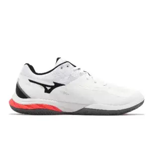 Mizuno 羽球鞋 Wave Fang 2 寬楦 男鞋 白 黑 回彈 室內運動 桌球鞋 美津濃 71GA2313-21