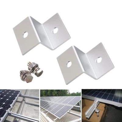 4 Pc Solar Panel Bracket Rv Mount Mounting Kit Support for Stand