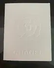 Authentic Chanel White Embossed Receipt Folder Camelia 4 1/2" x 5 3/4"