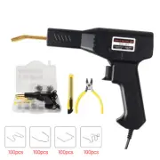 Hot Stapler Gun Plastic Welder Repair Car Bumper Welding Machine Kit+400 Staples