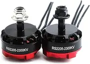2205 2300KV Brushless Motor 2pcs Reverse Rotating Motor and Forward Rotating Motor for FPV RC Racing Multicopter
