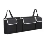Car Backseat Organizer, Waterproof and Durable Car Seat Organizer Kick Mats Multi-Pocket Back Seat Storage Bag