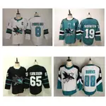 NHL曲棍球球衣冰球服 鯊魚隊冰球球衣 SAN JOSE SHARKS