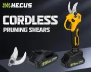 Hecus 30mm Brushless Electric Cordless Pruning Shears Pruner Scissors Fruit Tree