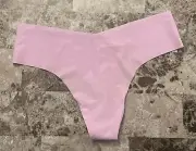 NWT VICTORIA'S SECRET M LAVENDER SHIMMER SHINE SPARKLE NO SHOW THONG PANTIES