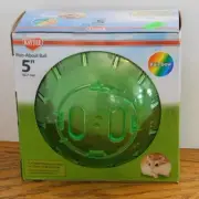 Kaytee Mini 5" Run-About Exercise Ball for Dwarf Hamster, Mice in Rainbow Green