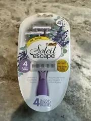 Bic Soleil ESCAPE 4 Disposable Razors (3 Blades) LAVENDER EUCALYPTUS SCENTED
