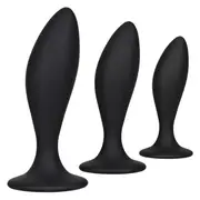 CalExotics Silicone Anal Curve Kit 3-Piece Butt Plugs