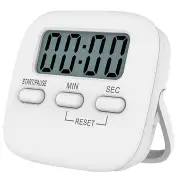 2Pcs Electric Digital Kitchen Timer Big Digits Loud Alarm Magnetic Backing Stand with Large LCD Display Timer