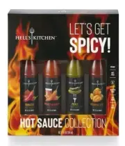 Official HELL'S KITCHEN hot sauce collection 4 bottle assortment NEW!