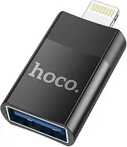 Hoco UA17 Lightning to USB-A OTG Adapter, Black
