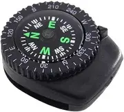 Gopkuniw Button Compass - Mini Black Survival Compass Compass for Hiking Oil Filled Compass - Mini Pocket Compass for Camping, Hiking, Boating - Emergency Survival Kits