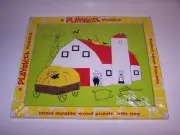 Playskool Wood Farm Barn Puzzle 360 15 Pieces NIP Sealed Art HG