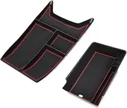 Car Armrest Central Console Storage Box Center Container Glove Organizer Case Sticker Compatible for Haval H6S/H6 GT 2022 2023 2024(B)