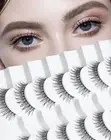 Lashes Natural Look, Lash Natural Wispy Eyelashes, Frihappy False Eyelashes, Wis