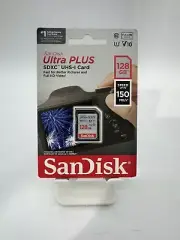 SanDisk - Ultra PLUS 128GB SDXC UHS-I Memory Card