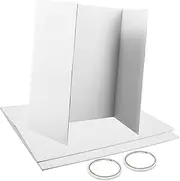 ULTECHNOVO -fold Presentation Board with White Foam Board Double-Sided Tape for Display Portable Display