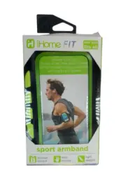 iHome Adjustable Armband for iPhone and Android Smartphones - Neon Green