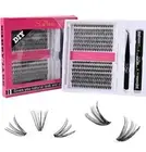 DIY Lash Extensions Kit 280PCS D Curl Lash Individual Lashes Kit