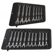 Wera 05020012001 SAE+05020013001 Metric -Joker Ratcheting Combo Wrench 19PC Set