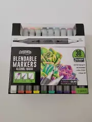 ArtSkills Blendable Markers 30-Count Alcohol Based 2 Blending Markers Included