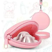 Vodolo Silver Nursing Cups Case Silicone,Nipples Shield Holder for 16-28mm Breast Feeding Nipple Shield Holder for Sore Nipple Covers Breastfeeding Essentials Must Haves Reusable