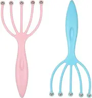 SCALP MASSAGER PORTABLE HANDHELD SPA HEAD MASSAGER FOR DEEP RELAXATION BLUE