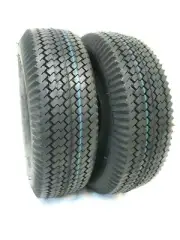 TWO 5.30/4.50-6 Sawtooth Tubeless Tire Go Kart Lawn Garden Cart Trail Mini Bikes