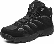 [NVBHOF] Men's Waterproof Tactical Work Boots, Breathable Military Combat Desert Boots, Men's Lightweight Hiking Boots, for Riding Jungle Outdoor Security Boots