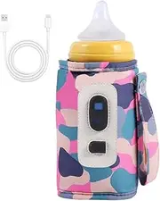 Bottle Warmer - USB Baby Feeding Bottle Warmer | Car Baby Bottle Warmer with LCD Display | infaant Milk Heat Keeper | Travel Baby Milk Warmer | Insulation Thermostat for Home Outdoors Travel