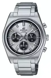 Casio EDIFICE Motorsports Chronograph (40mm) Silver Sunray Dial /