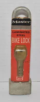 Vintage NOS Unused Sealed Master Laminated Steel Bicycle Bike Lock Padlock 517