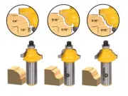 5/16" 3 Bit Edge Forming Router Bit Set - 1/2" Shank - Yonico 13320