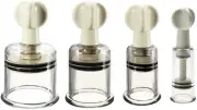 Vacuum Cupping 4 Rotating Handle Body Massage Cans Muscle Suction Anti Cellulite