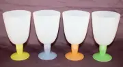 NEW Set 4 Tupperware Impressions Pastel Drink, Sundae, Parfait Cups 16-oz 4094