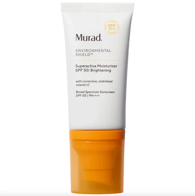 Murad Brightening Moisturizer SPF 50 with Vitamin C, Free Shipping, New (1.7 oz)