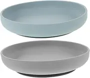 KICHOUSE Elderly Self-Feeding Plate Pcs Non-Slip Silicone Plate for Disabled Use Suction Base