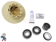 Spa PUMP 2.5HP IMPELLER, (2) Bearing & SEAL KIT 2009+ JACUZZI® PREMIUM SUNDANCE