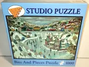 Bits & Pieces 1000 pc Studio Puzzle Boathouse Snow