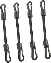 QUMIIRITY 4Pcs Elastic Hook Straps Multi Functional Tie Down Straps for Camping Kayak and Outdoor Activities High Elasticity and Strong Tensile Strength for Secure Cargo Fixing