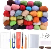 DOITOOL Adults Craft Kit 73pcs Wool Felting Tool Set Storage Box for Needle Felting Craft Supplies Home Decor