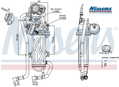 EGR GAS RECIRCULATION VALVE NIS98375 NISSENS I