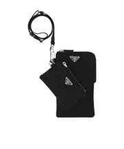 Prada Re-Nylon Strapped Double Pouch One size Black