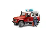Bruder Licensed 1:16 Scale Land Rover Defender Wagon Fire Department with Light & Sound