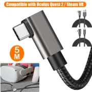 16ft 5M Extra Long Link Cable Cord for Meta Oculus Quest3/Quest2/Pico4/Steam VR