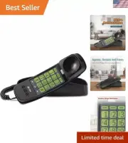 Ageless TRIMLINE 213-11 Corded Home Phone - Easy Wall Mount & Volume Control